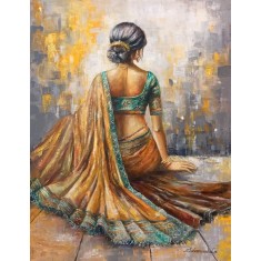 Sabeen Rashid, 18 x 24 Inches, Acrylic on Canvas, Figurative Painting, AC-SBRS-022